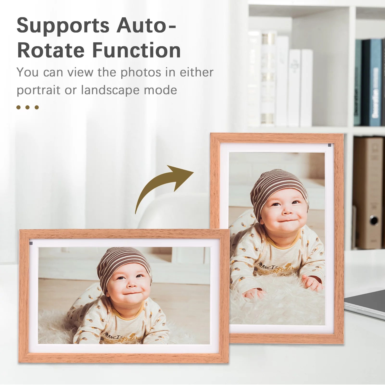 Dcenta 15.6 Inch Large Digital Photo Frame with WiFi Connectivity and 16GB Storage