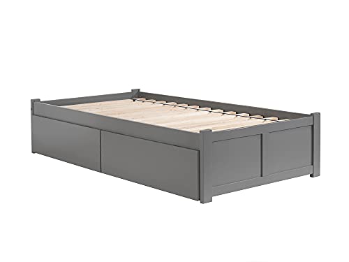 AFI Concord Platform Bed with Footboard & Storage Drawers