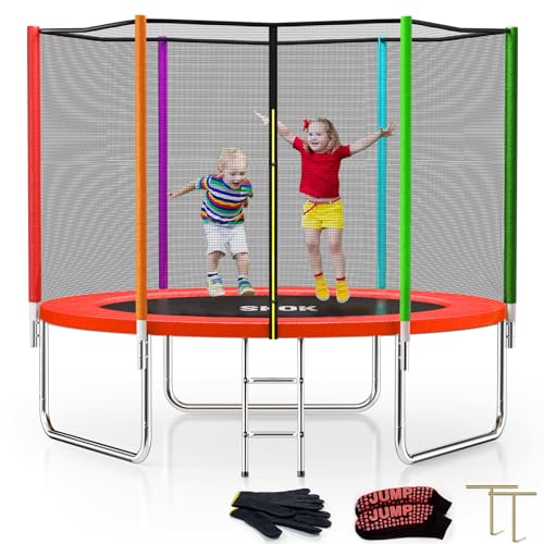 SKOK Trampoline 8FT 10FT 12FT 14FT 15FT Trampolines with Enclosure Net