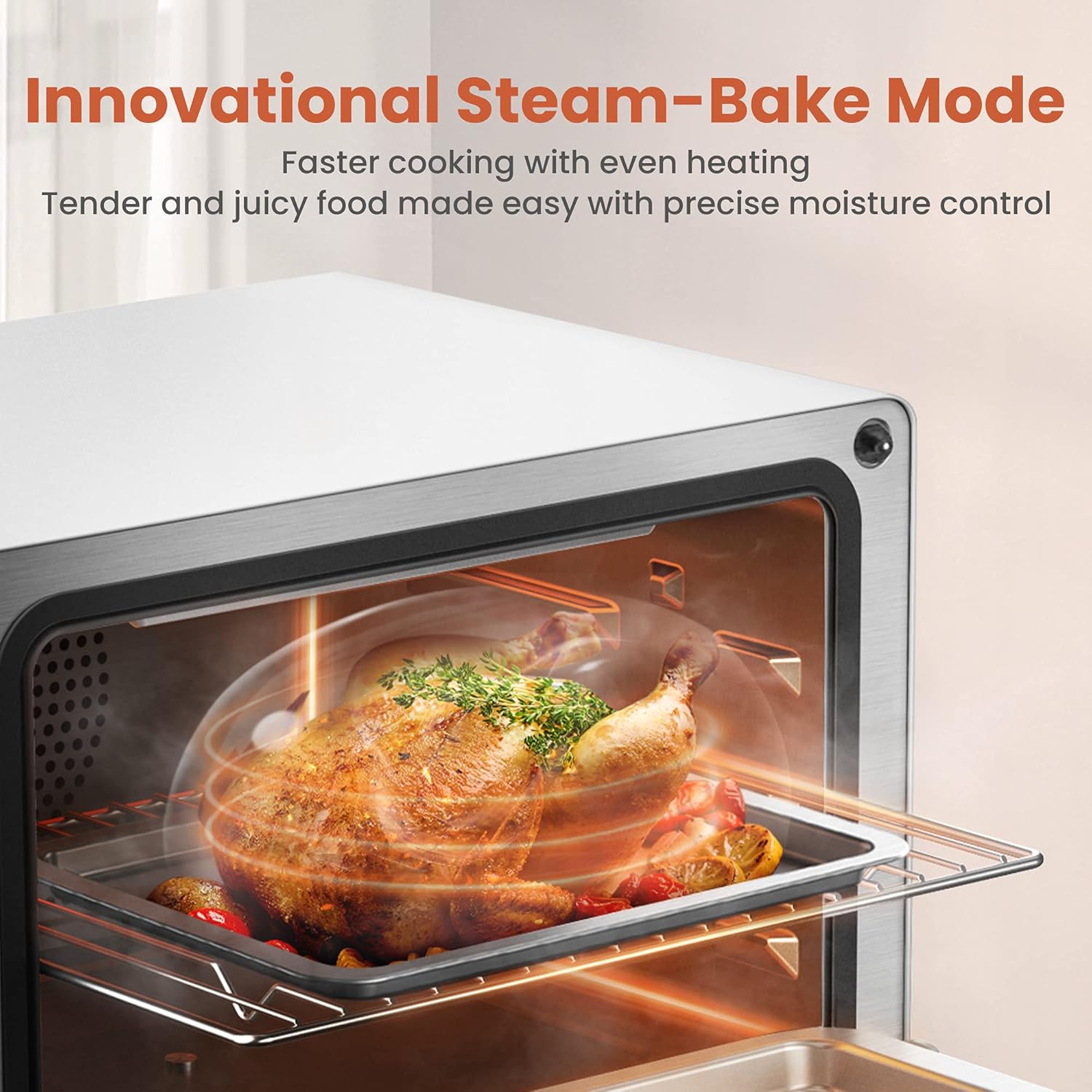 FOTILE JQG7505 30” Under-Cabinet or Wall-Mount Range Hood | Dual DC-Motor | Slant Vent Design & ChefCubii 4-in-1 Countertop Convection Steam Combi