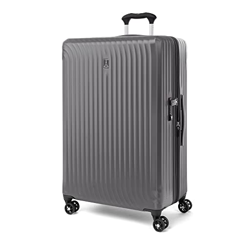 Travelpro Maxlite Air Hardside Expandable Carry on Luggage, 8 Spinner Wheels, Lightweight Hard Shell Polycarbonate Suitcase, Shadow Grey