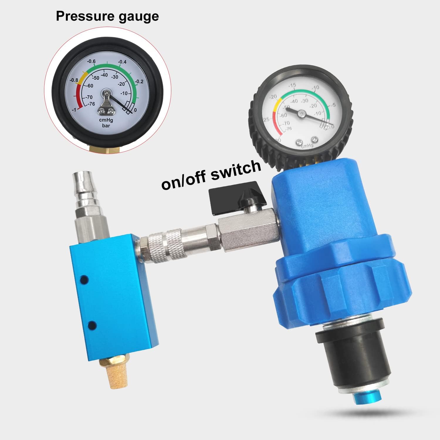 Car Coolant Refill Tool with 8 Adapter Sleeves, Vacuum Type Cooling System Filler Kit with a Pressure Gauge