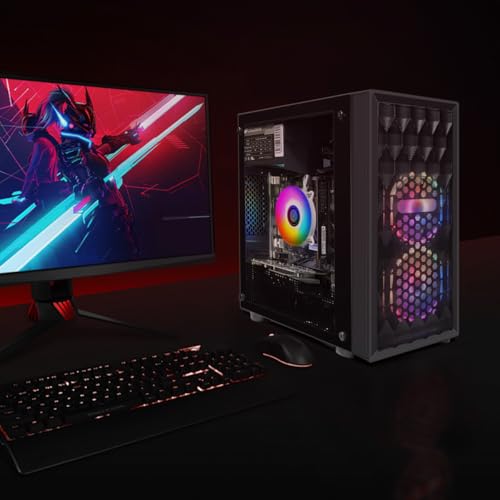 STGAubron Gaming PC Computer Desktop, GeForce RTX 2060 Super 8G, Intel Core I7 8th up to 4.1GHz, 16G DDR4, 1T SSD, WiFi 6 & BT 5.2, RGB Fan x6
