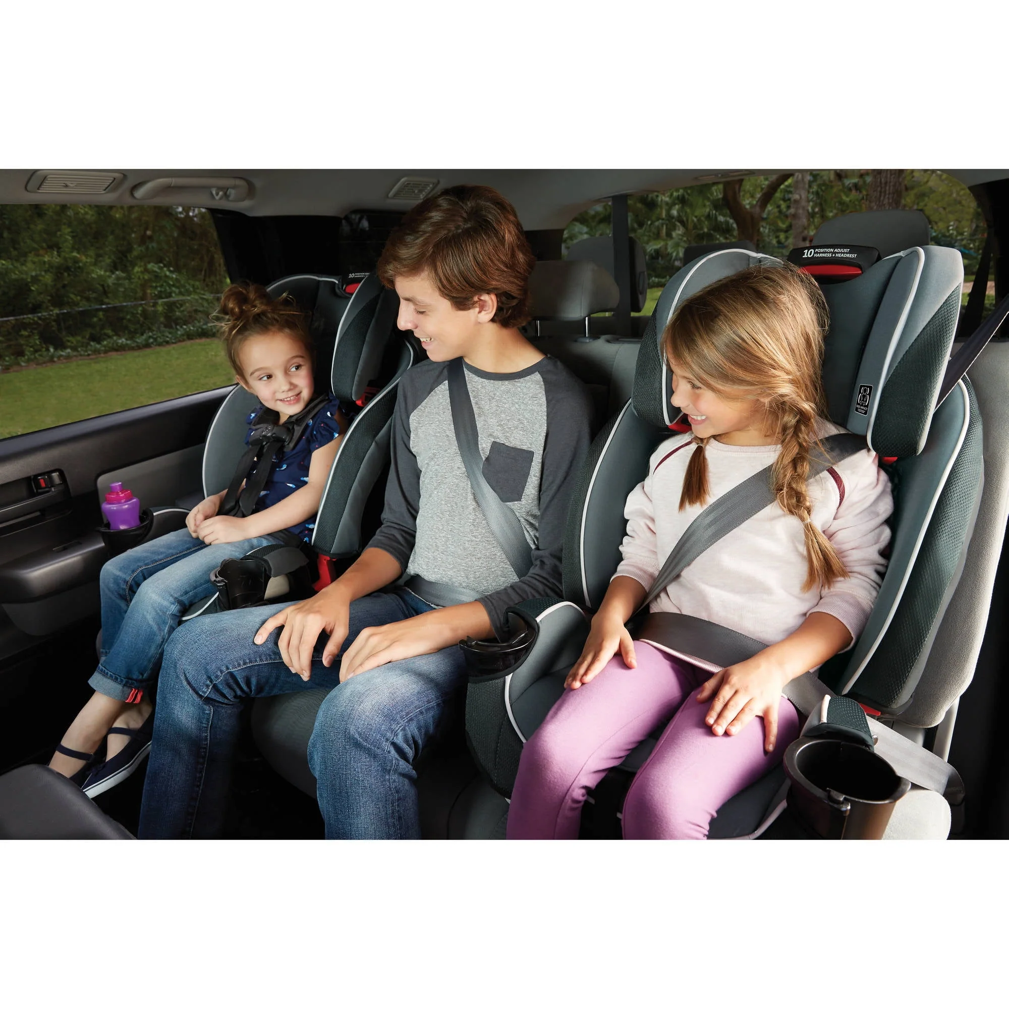 Graco SlimFit 3-in-1 Car Seat, Saves Space in Your Back Seat, Anabele