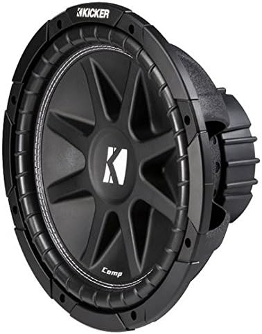 Compatible with Chevy Silverado 88-98 Extended Cab Truck Dual 12 Kicker C12 Subwoofer Rhino Coated Sub Box Enclosure 600 Watts Peak