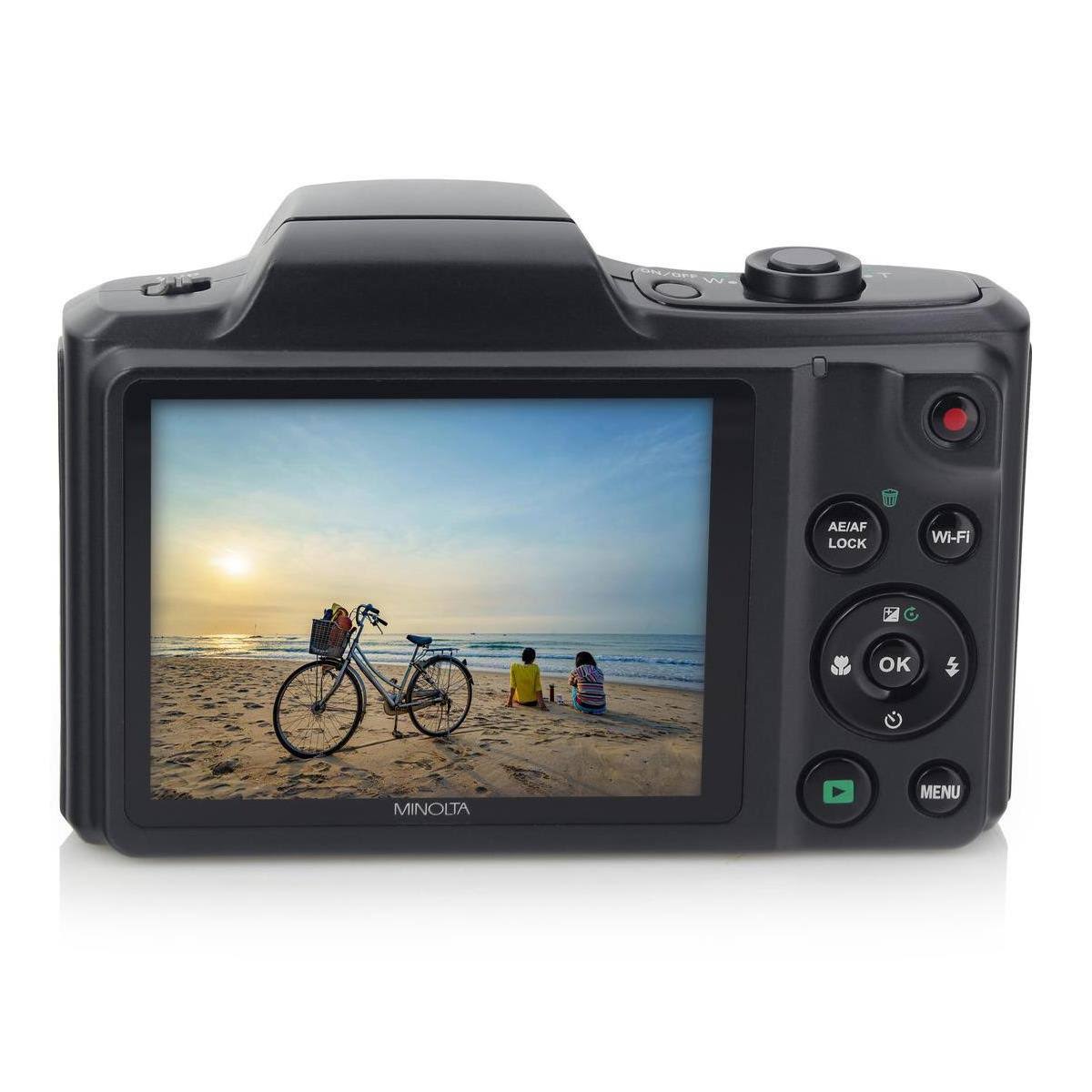 Minolta Mn22z-bk 20.0-Megapixel 1080p Full HD Wi-Fi Mn22z Digital Camera with 22x Zoom (Black)