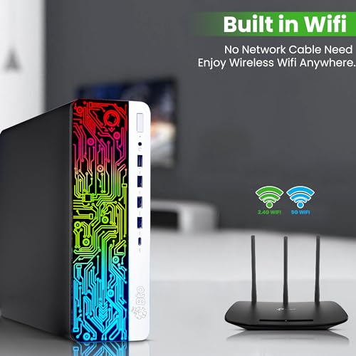 BTO G3 RGB Gaming Desktop PC &ndash; Intel i5 6500, 16GB DDR4 Ram, 512GB SSD, NVIDIA GeForce GT 1030, Dual 22-inch Monitors, Windows 10 Pro, RGB Set