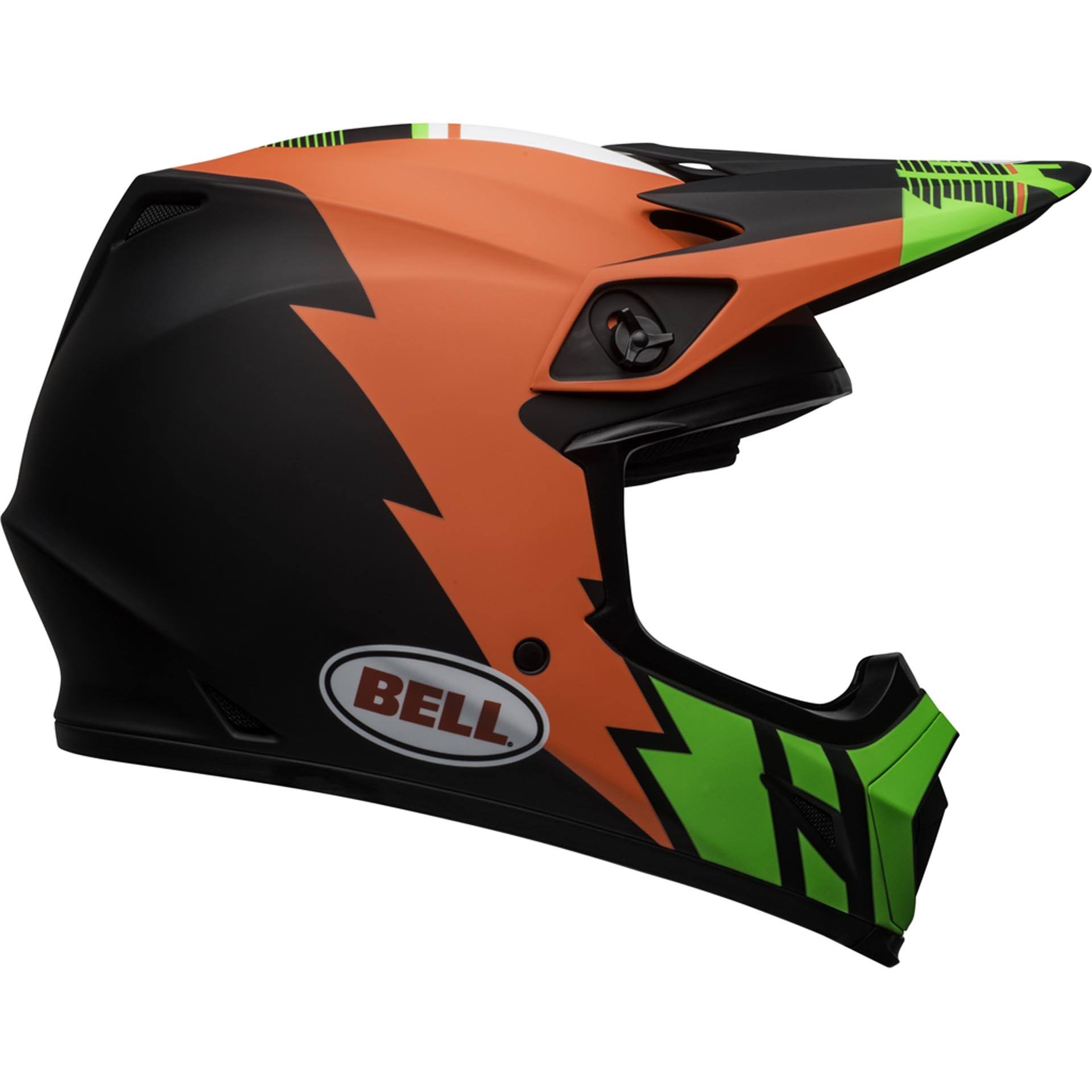 Bell MX-9 MIPS Strike Helmet Infrared/Green/Black S