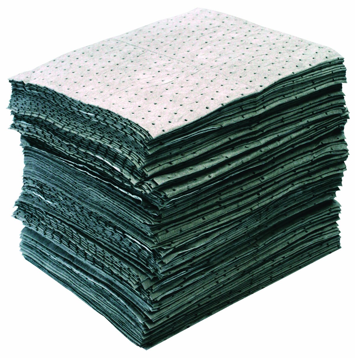 Oil-Dri L90902 15" W x 19" L Universal Heavy Weight Bonded Perforated Pads (100 Mats/Box)