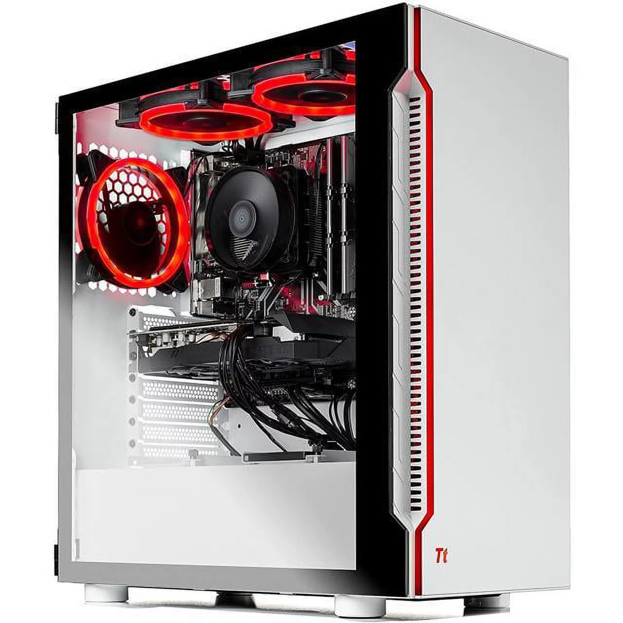 SkyTech Archangel 3.0 Gaming Computer PC Desktop - Ryzen 5 3600 6-Core 3.6GHz, RTX 3060 12GB, 1TB SSD, 16GB DDR4 3000, RGB Fans, AC WiFi