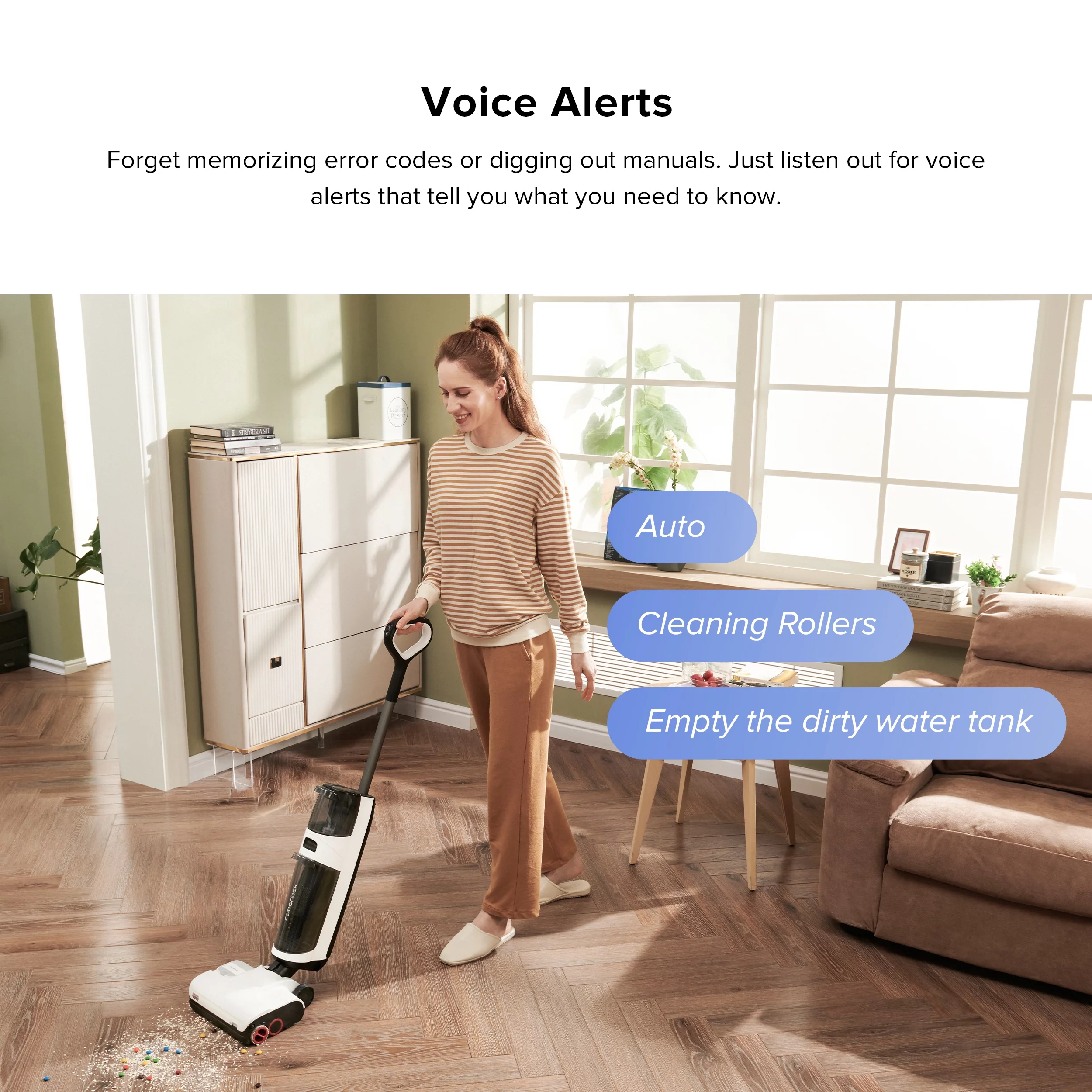 Roborock® Dyad Pro Wet and Dry Vacuum Cleaner with multi-rollers, 17000Pa Suction, Self-Cleaning and Self-Drying