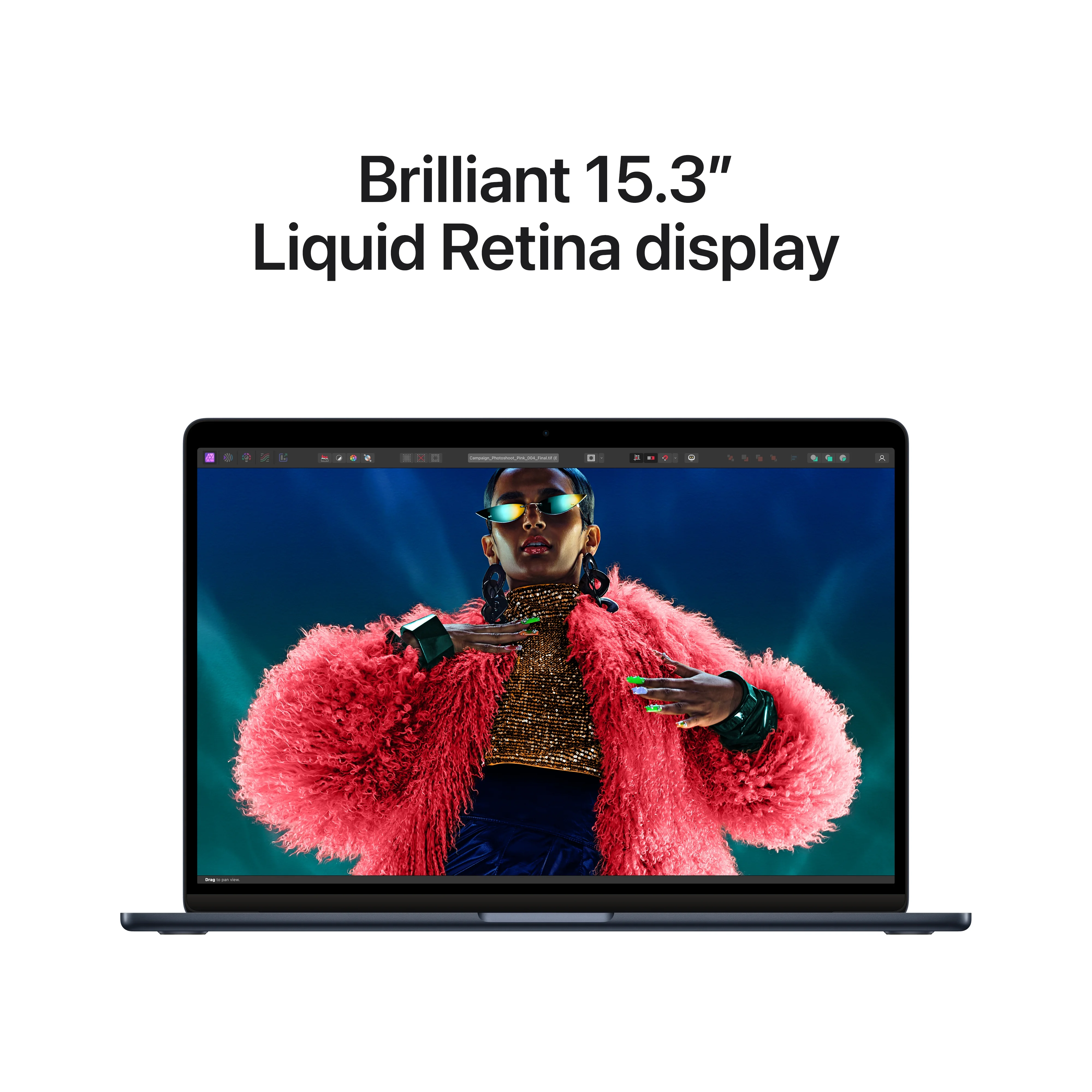 Apple MacBook Air 15-in M3 8C CPU - 10C GPU, 16GB 512GB, Midnight - MXD43LL/A (Spring 2024) + AppleCare Bundle