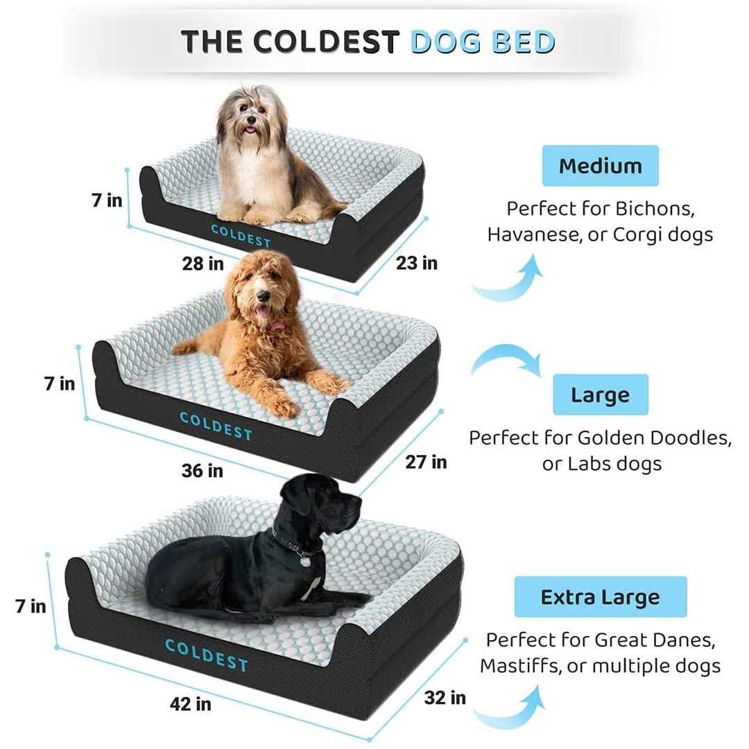 Coldest Cozy Dog Bed Cooling Medium Dog Beds - Pet Supplies online store