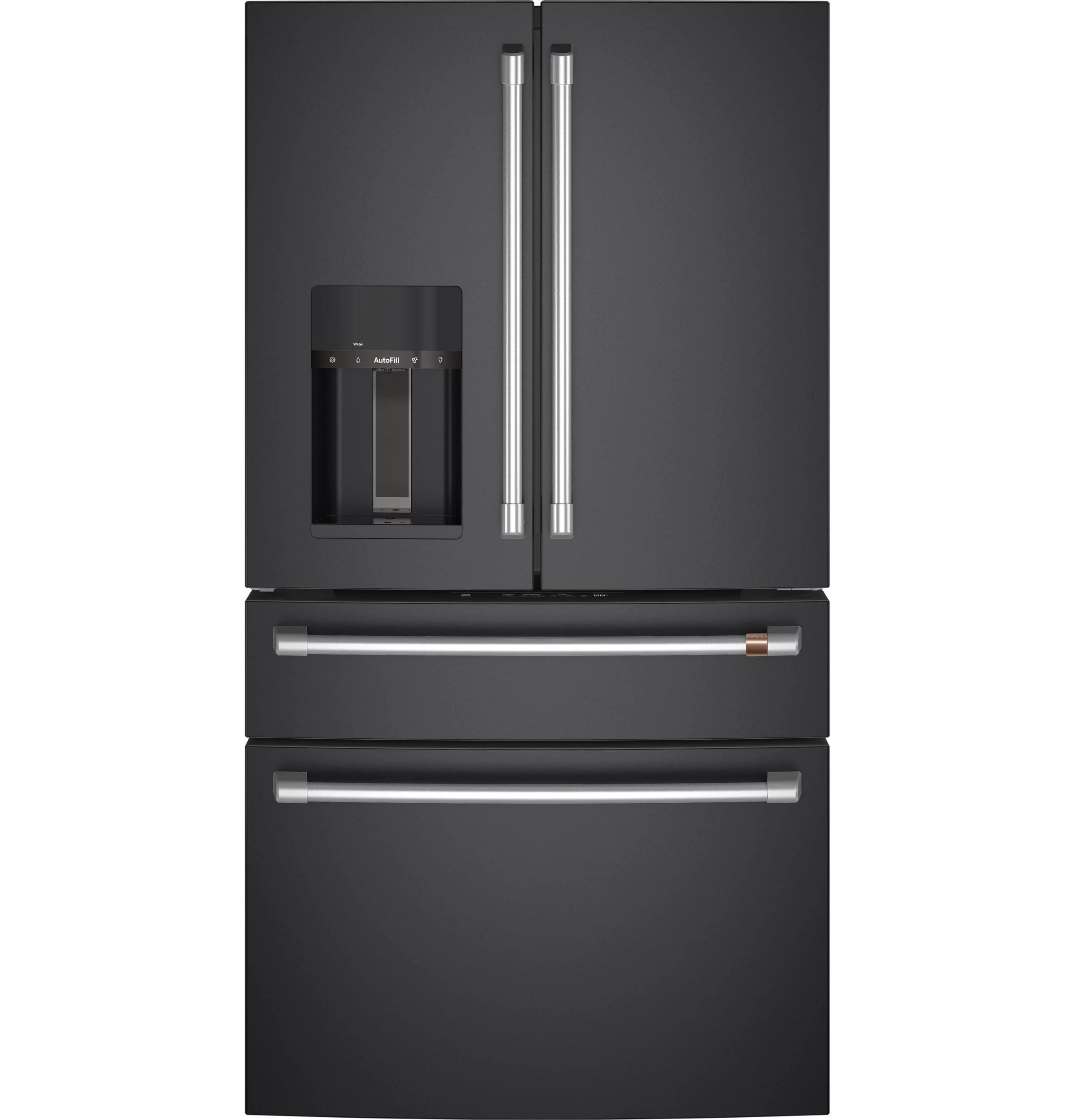 Cafe Cxe22dp4p 36" Wide 22.3 Cu. Ft. Smart Counter-Depth 4-Door French-Door Refrigerator -