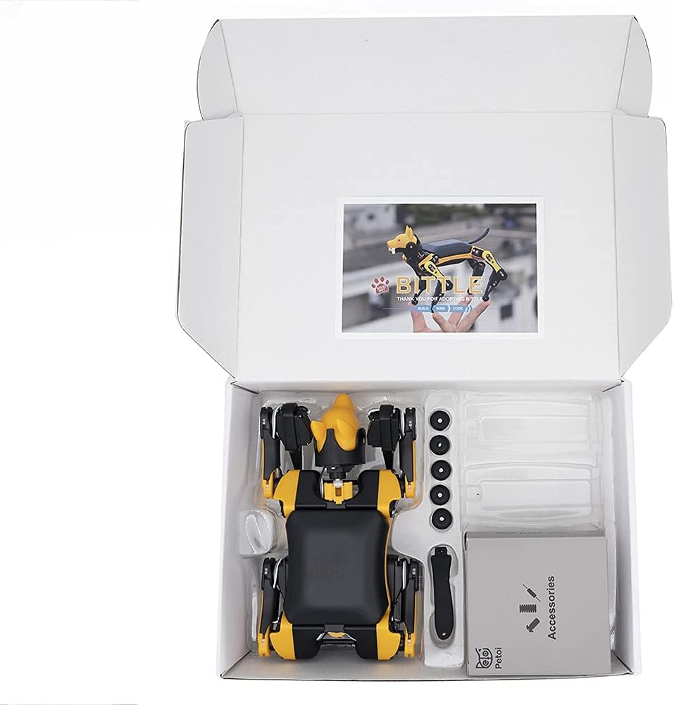 Bittle Robotic Dog by Petoi – Open Source Bionic Programable STEM Learning Toy – Endless Coding Possibilities – 3D Puzzle Assembly – Sophisticated