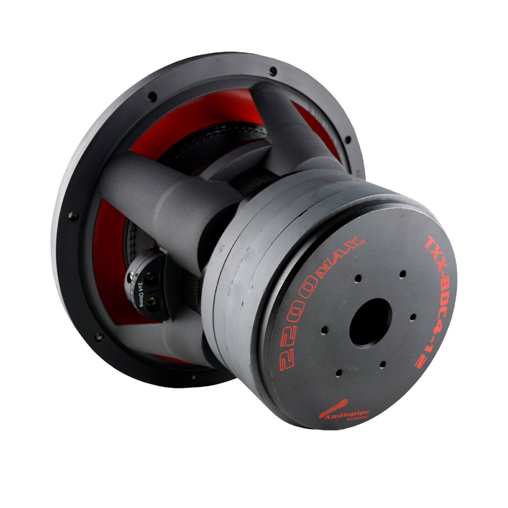 Audiopipe TXX-BDC4-12D2 12 inch 2200W Dual 2 Ohm Car Audio Subwoofer u0026 Sub Box 81305349