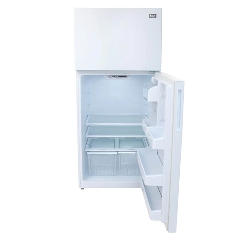 Avanti Frost-Free Apartment Size Standard Door Refrigerator, 18.0 cu. ft. Capacity, in White (FF18D0W-4) - Radiant Selections