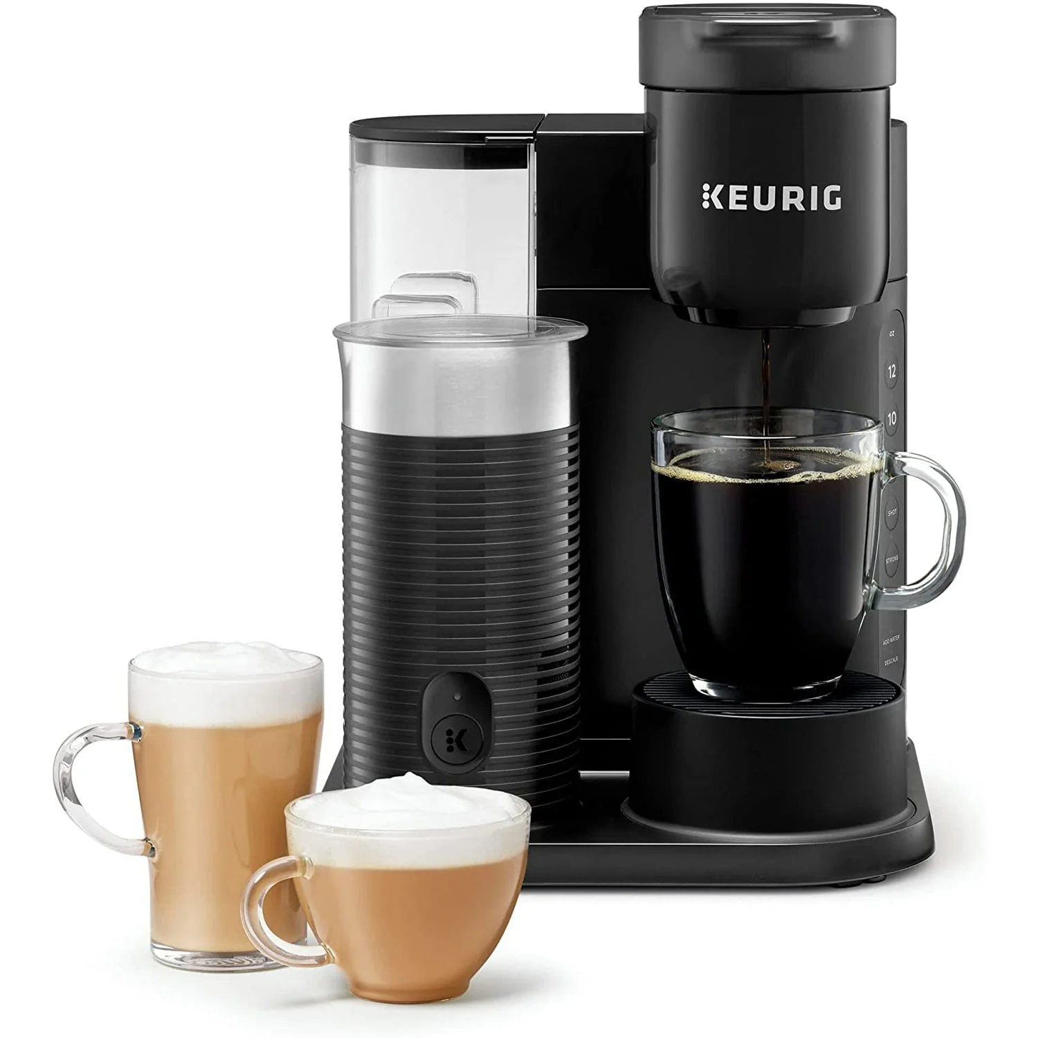 Restored Keurig K-Cafe SMART Single Serve K-Cup Pod Coffee, Latte and Cappuccino Maker, Black (Refurbished)