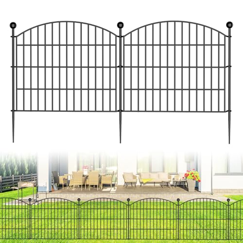 10 Panels No Dig Decorative Garden Fence - 40 in (H) x 23.6 ft (L)