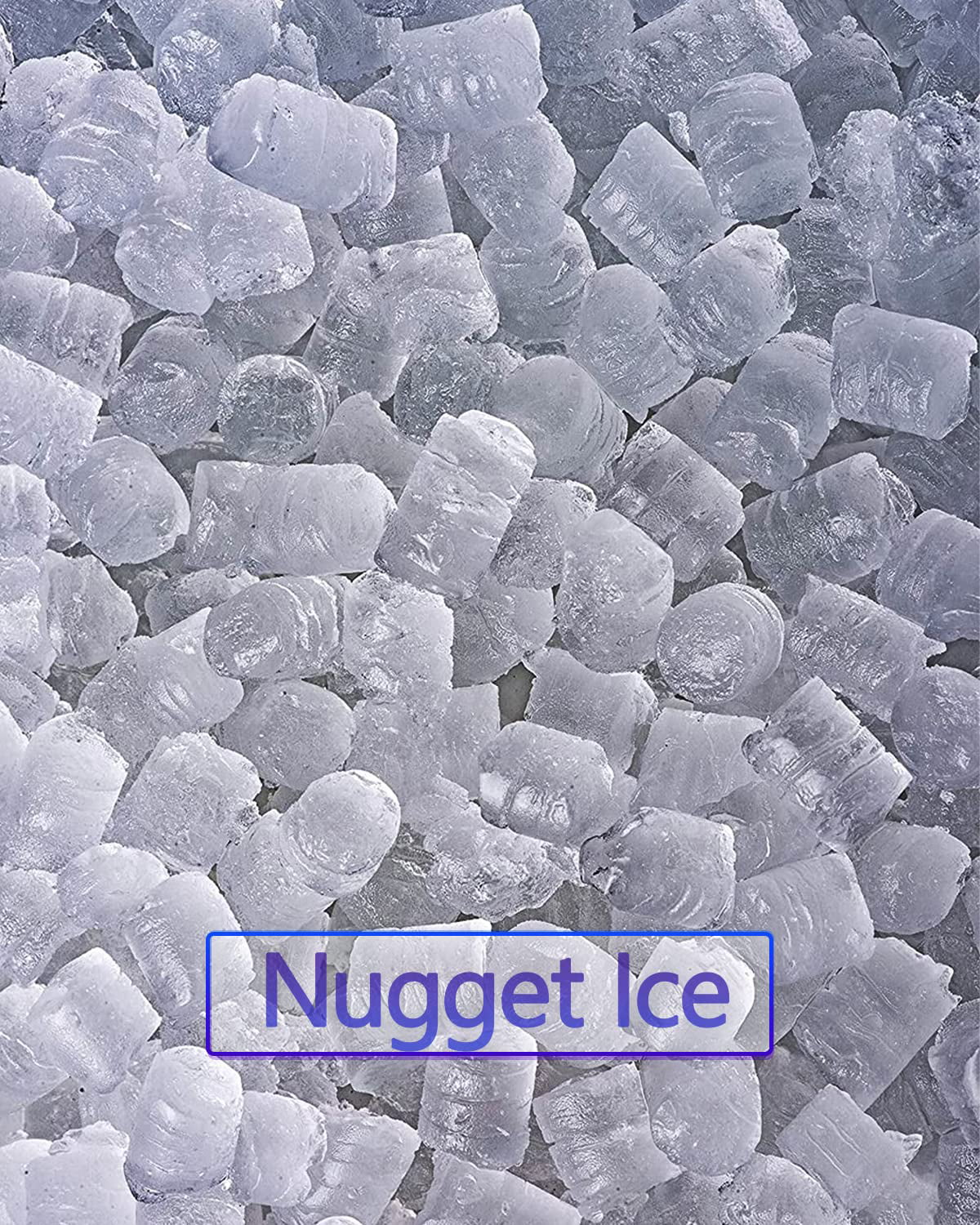 KBICE 2.0 Self Dispensing Countertop Nugget Ice Maker, Crunchy Pebble Ice Maker, Sonic Ice Maker, Produces Max 32 lbs of Nugget Ice per Day