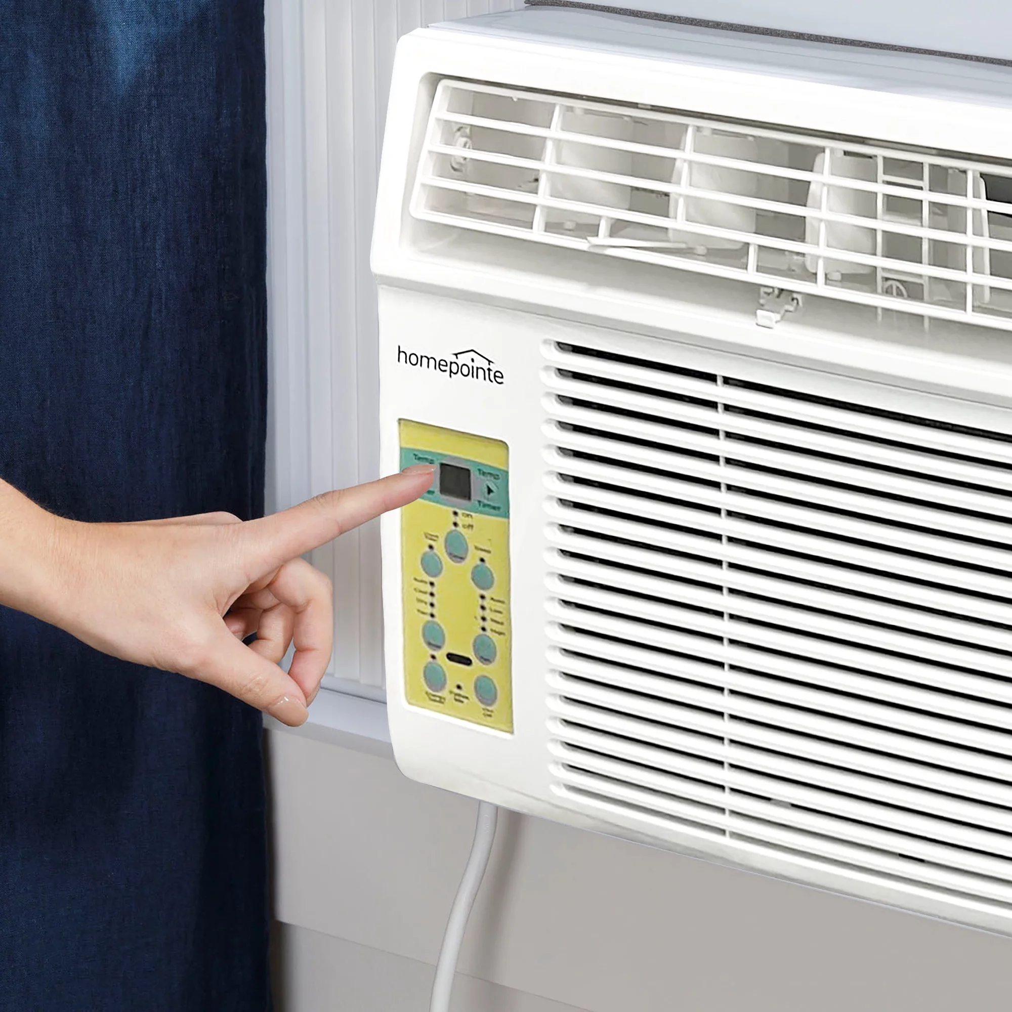 HomePointe 14,500 BTU Window Air Conditioner w/Remote & LED Digital Panel