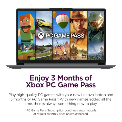 Lenovo IdeaPad 1i Laptop with Microsoft 365 Home and Business • 12GB RAM • 1TB Cloud Storage and 256GB SSD • Intel Core • 15 Anti-Glare Screen •
