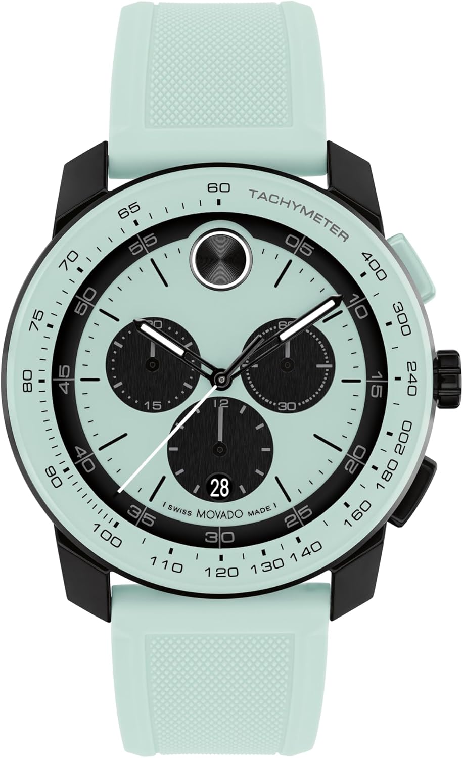 Movado Bold TR90 Men's Sport Watch - Swiss Quartz Chronograph Movement, Silicone Strap - 3 ATM Water Resistance - Luxury Fashion Timepiece for Him