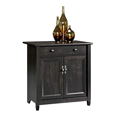 Sauder Edge Water Accent Storage Cabinet with Doors, Utility, L: 28.19" x W: 19.45" x H: 29.02", Estate Black