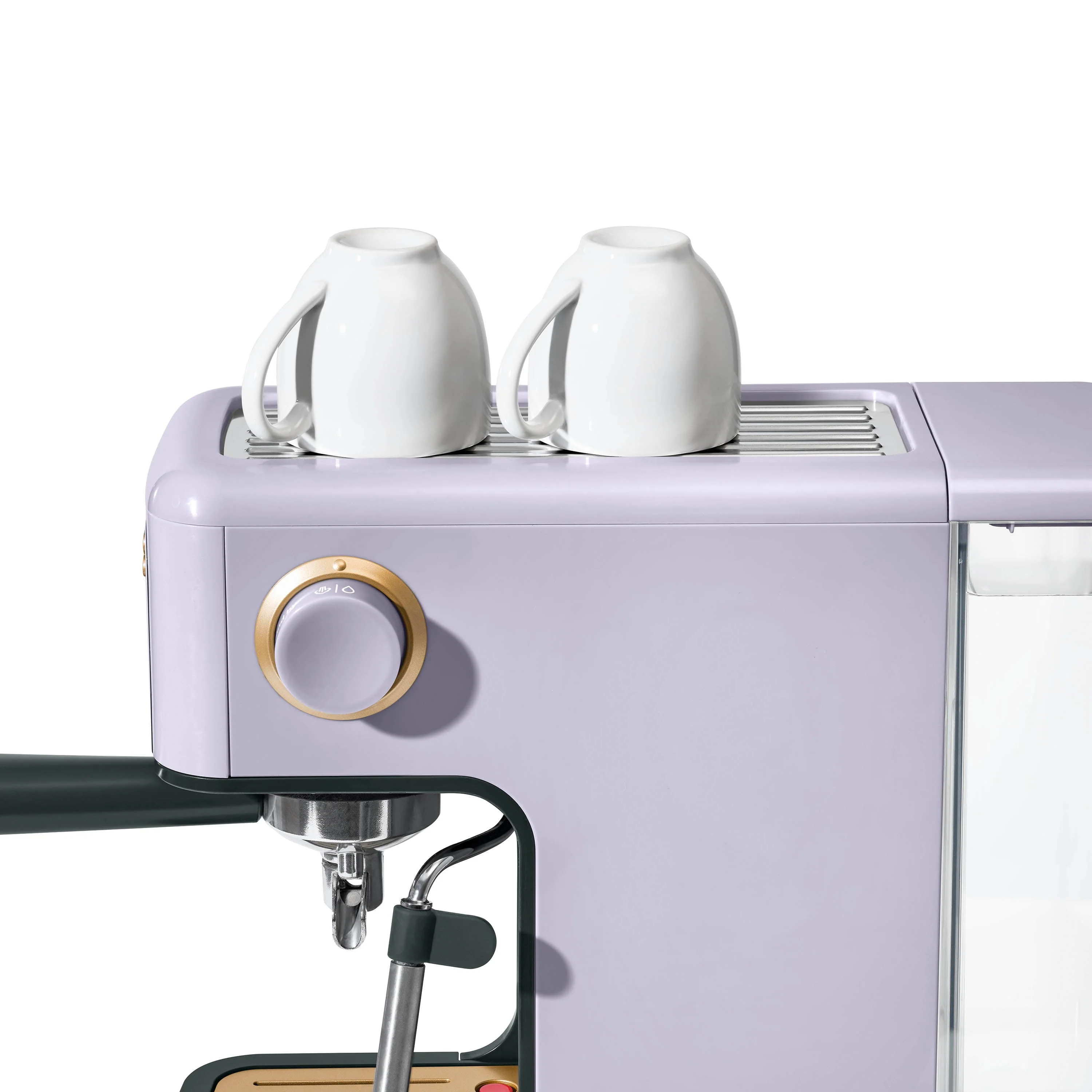 Beautiful Slim Espresso Maker with 20-Bar Pressure, White Icing by Drew Barrymore