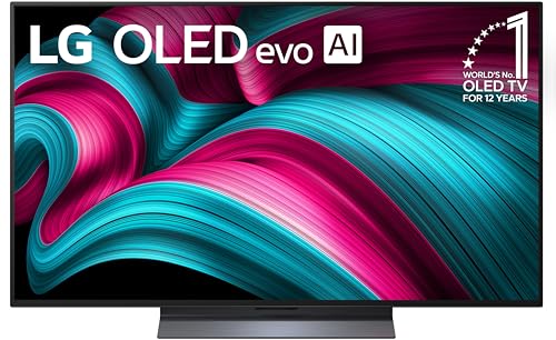 LG 55-Inch Class OLED evo AI 4K C5 Series Smart TV w/Dolby Atmos, Dolby Vision, HDR10, AI Super Upscaling 4K, Filmmaker Mode, Wow Orchestra
