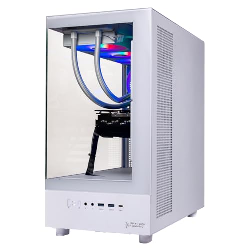 Skytech Gaming Azure 3 Desktop PC, Ryzen 7 9700X 3.8 GHz (5.5GHz), NVIDIA RTX 5060, 1TB NVMe SSD, 32GB DDR5 RAM 6000 RGB, 850W Gold ATX 3 PSU