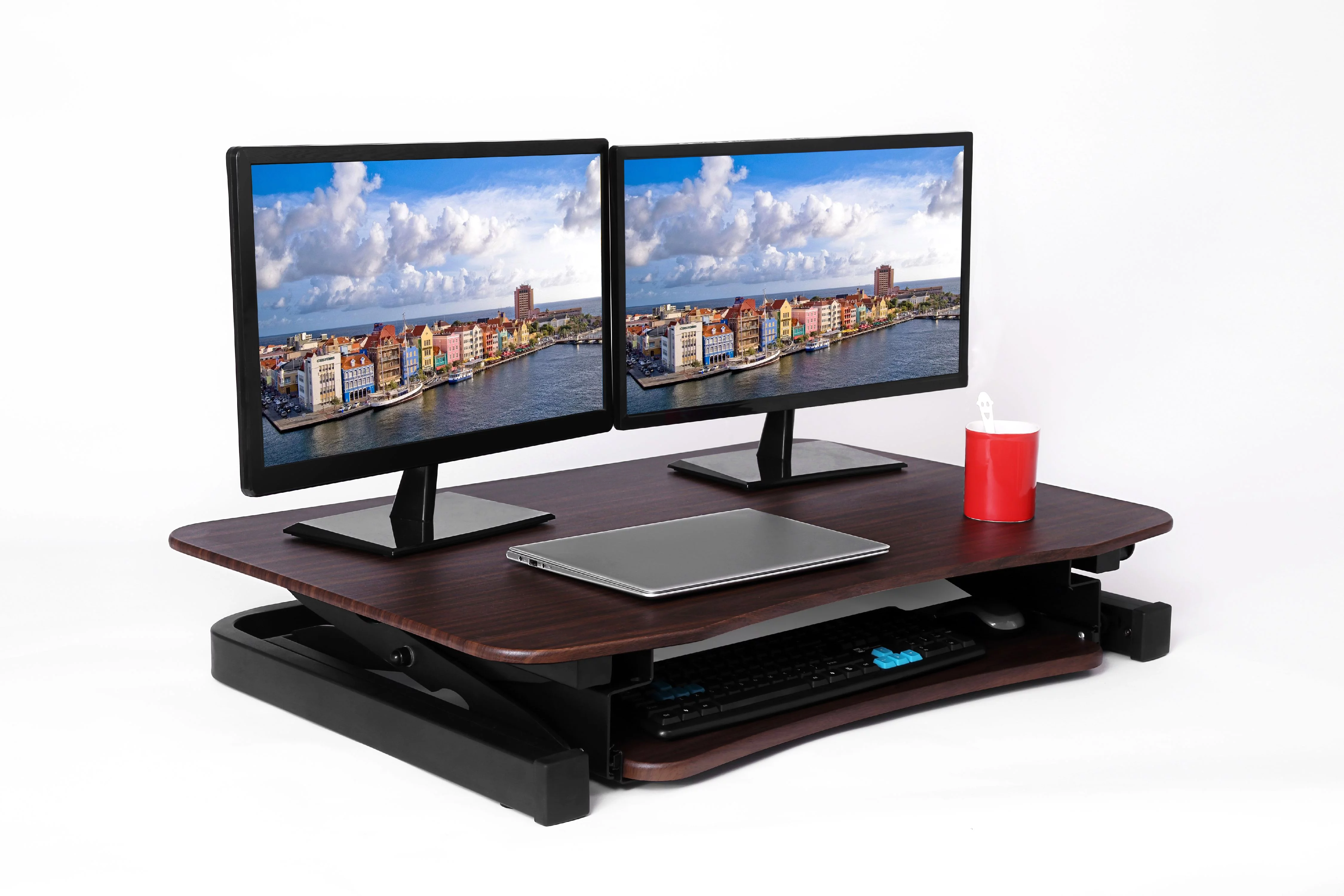 ApexDesk ZT Series Height Adjustable Sit to Stand Electric Desk Converter