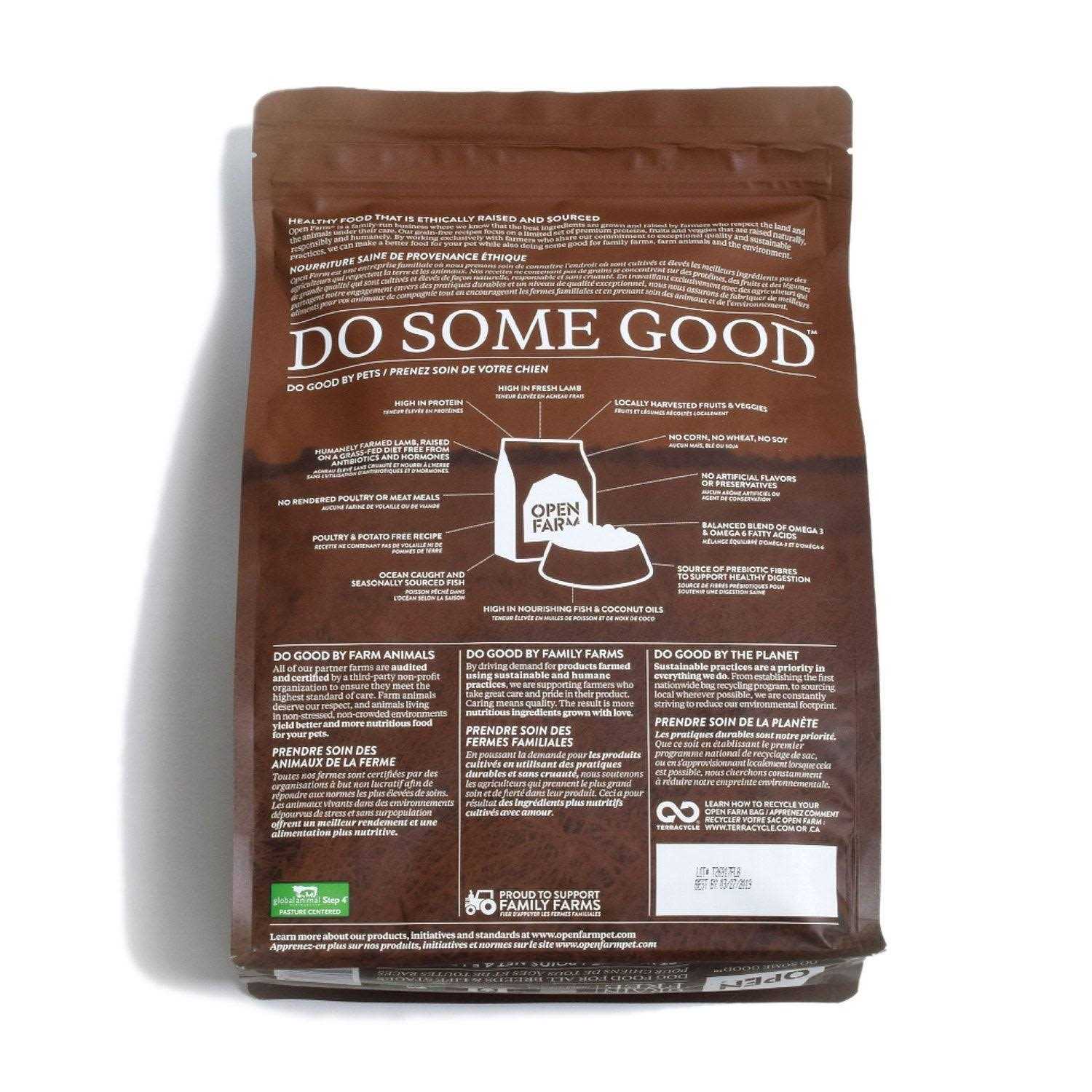 Open Farm Grain-Free Pasture Raised Lamb Dry Dog Food - Pet Supplies online store