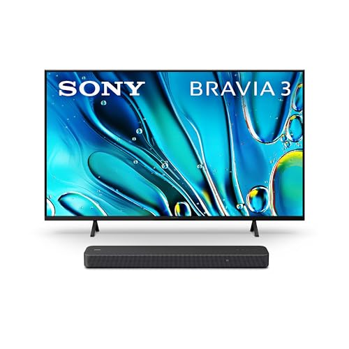 Sony 43-Inch Class 4K Ultra HD BRAVIA 3 LED Smart TV with Google TV, Dolby Vision HDR, and Exclusive Features for PlayStation®5 (K-43S30)