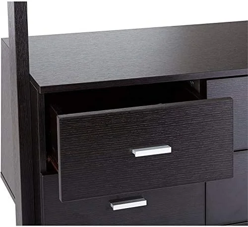 4 Shelf Ladder Bookcase In Cappuccino