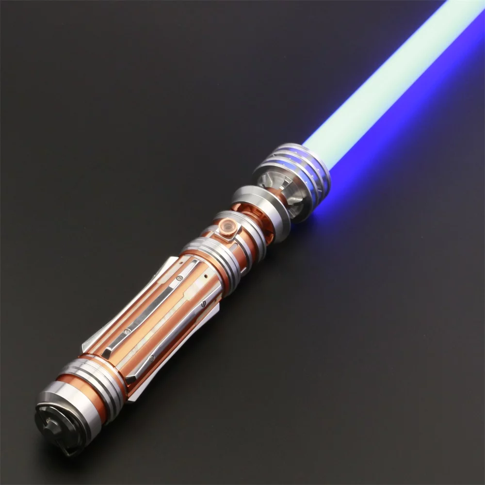 ZiaSabers Lo Princess NeoPixel Lightsaber with Proffie 2.2 Soundboard - Realistic Metal Silver Hilt Star Wars Lightsaber