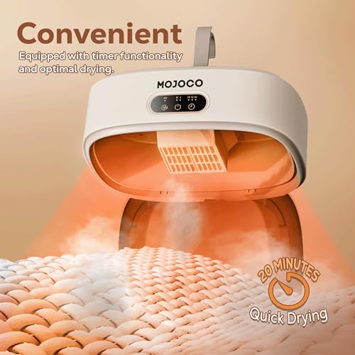Mojoco Portable Clothes Dryer - Portable Dryer for Apartment, RV, Travel - Premium Mini Dryer Machine for Light Clothes, Underwear, Baby Clothes