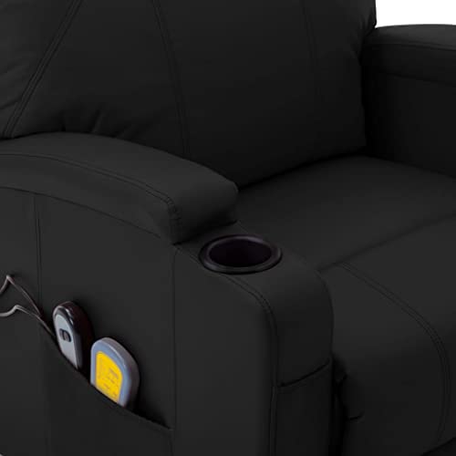 vidaXL Electric Power Lift Massage Chair with Manual Recline, 6-Point Vibration Massage