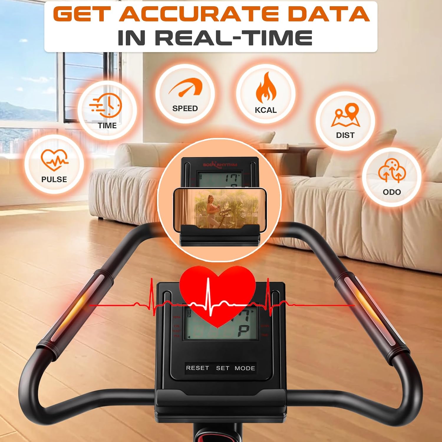 BODY RHYTHM Steppers for Exercise at Home, Power Stair Stepper Machine for Cardio & Climbing Training