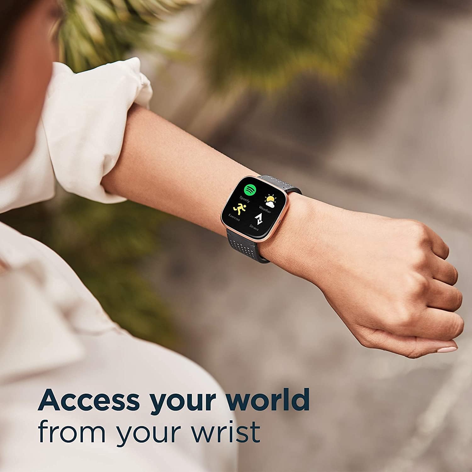 Fitbit Versa 2 Health & Fitness Smartwatch with Heart Rate, Music, Alexa Built-in, Sleep & Swim Tracking, Black/Carbon