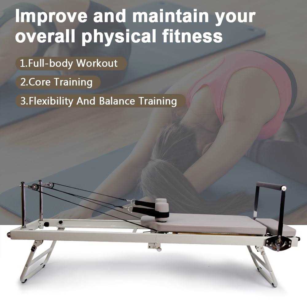 Arkantos Foldable Pilates Reformer Pilates Machine &amp; Equipment for Home use - Sports Supplies Online Store