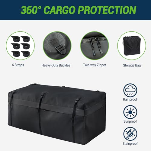 Folding Hitch Cargo Carrier, 60"x24"x6" Heavy-Duty Basket Rack, 500lbs Capacity, Fits 2" Receiver, for SUV, Trailer, Pickup