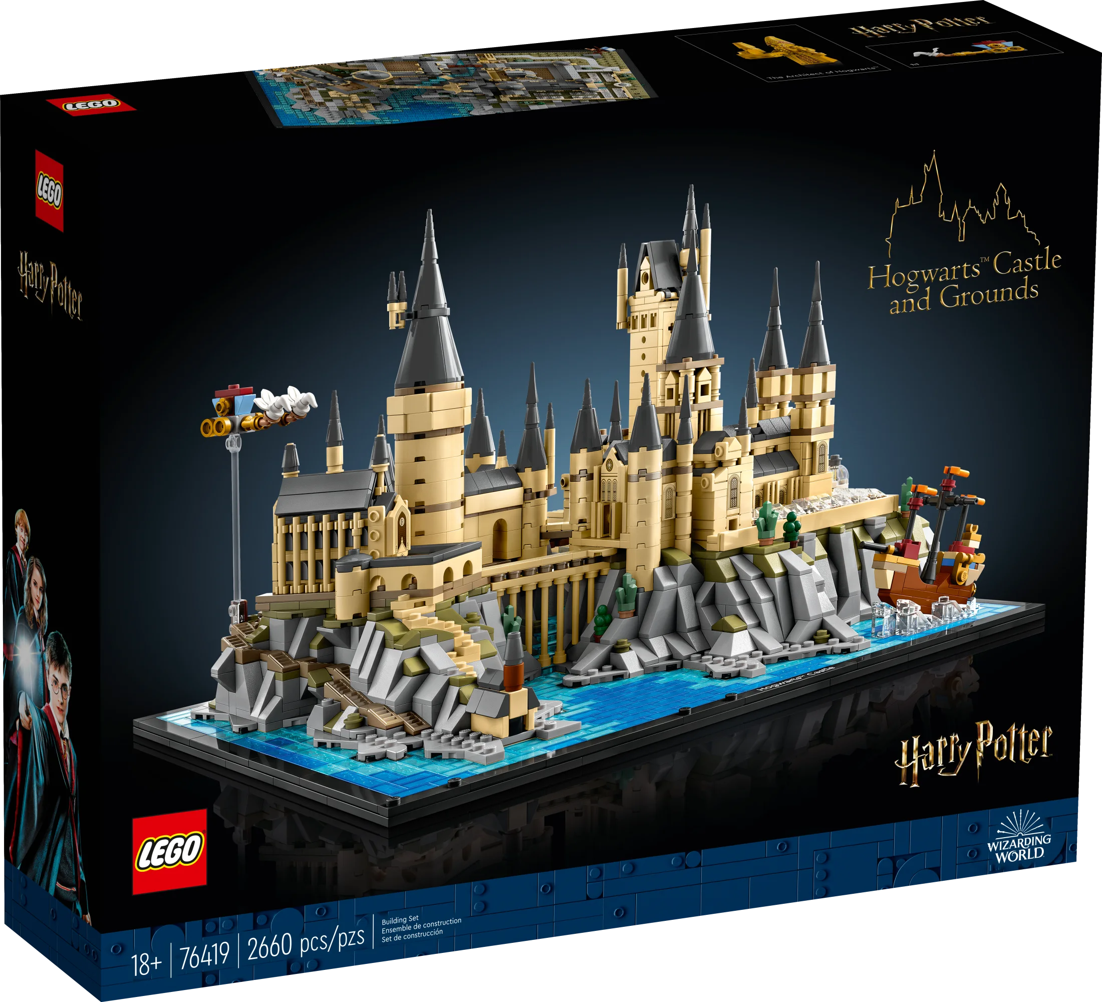 LEGO Harry Potter Hogwarts Castle and Grounds 76419 Building Set, Gift Idea for Adults, Collectible Harry Potter Playset
