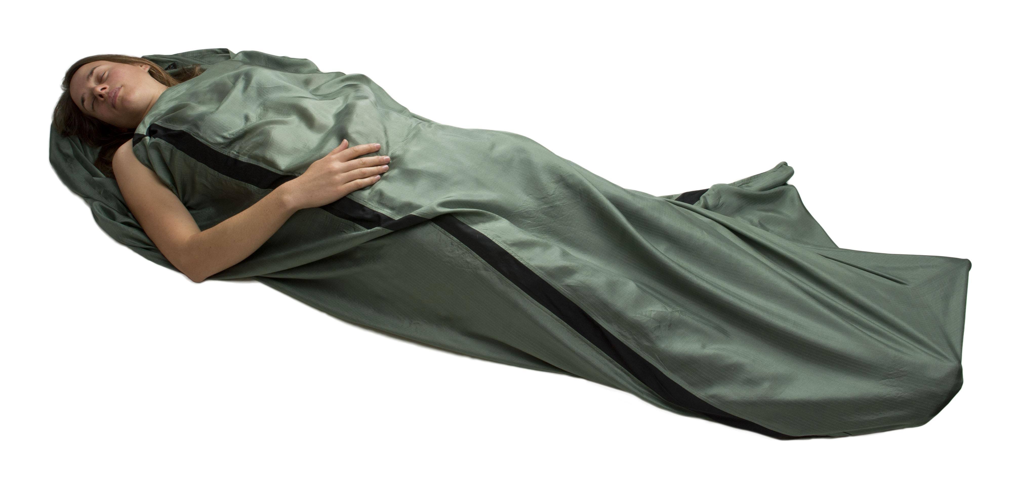 Sea to Summit Premium Silk Liner, Rectangular / Navy Blue