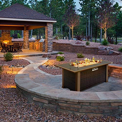 Outdoor Propane Fire Pit Table - CSA/ETL Certified Safe 50