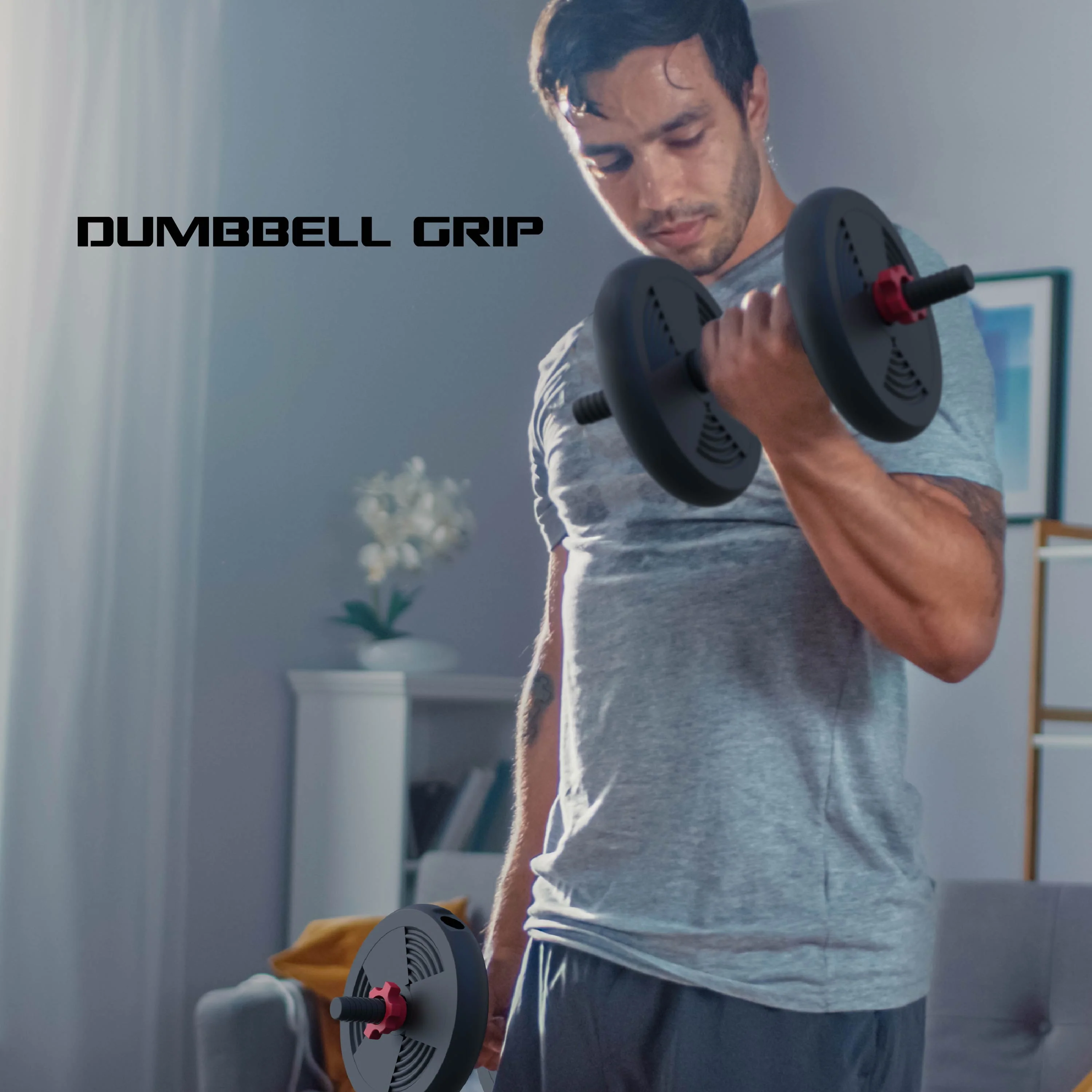 FitRx SmartBell Gym, 60 lbs. 4-in-1 Adjustable Interchangeable Dumbbell, Barbell, and Kettlebell Weight Set, Black
