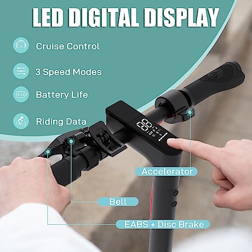 EVERCROSS Electric Scooter, 350W/500W Electric Scooter Adults, 8.5"/10" Tires, Up to 19/22 Miles Range
