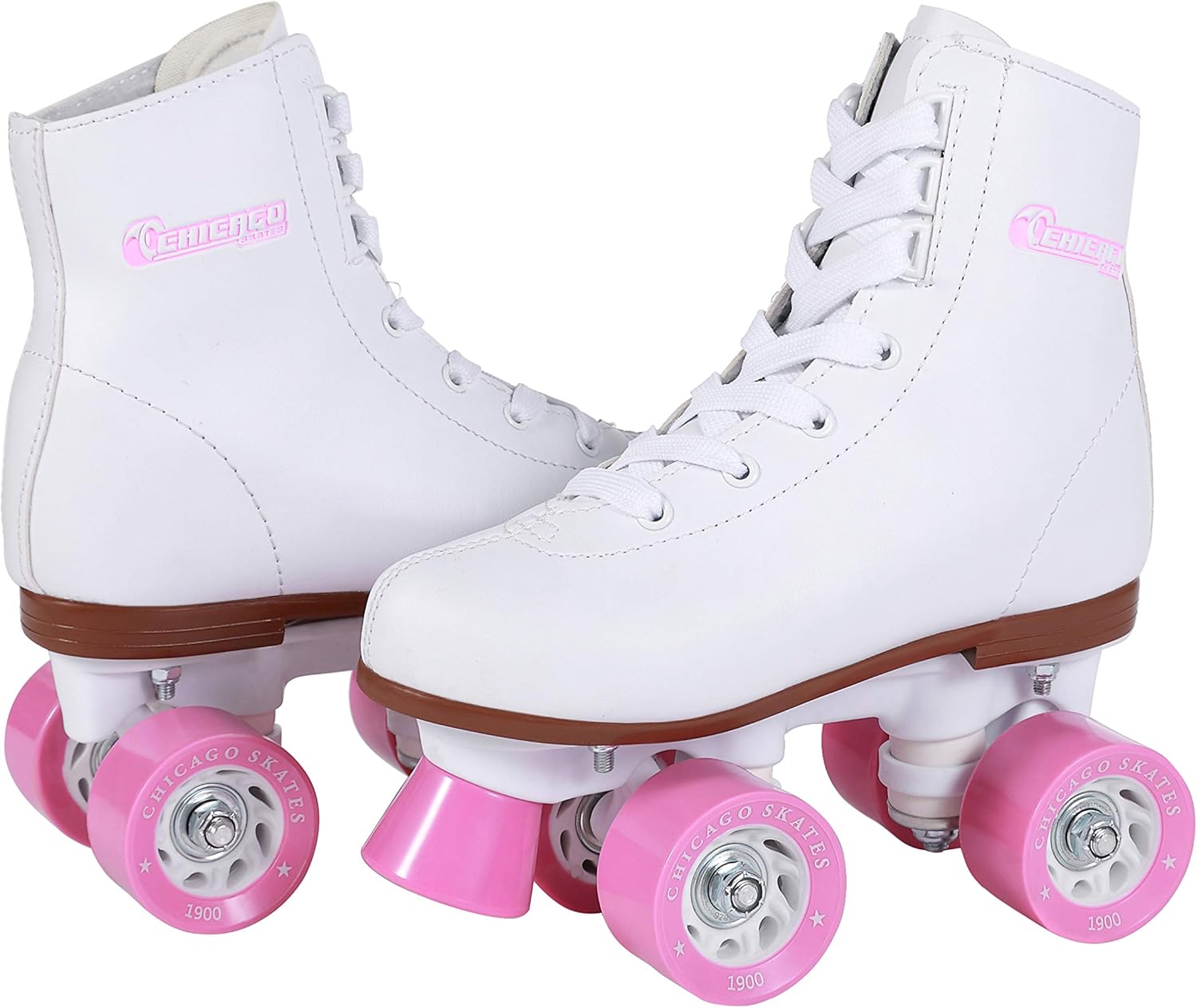Chicago Skates Girls Rink Roller Skate - White Youth Quad Skates