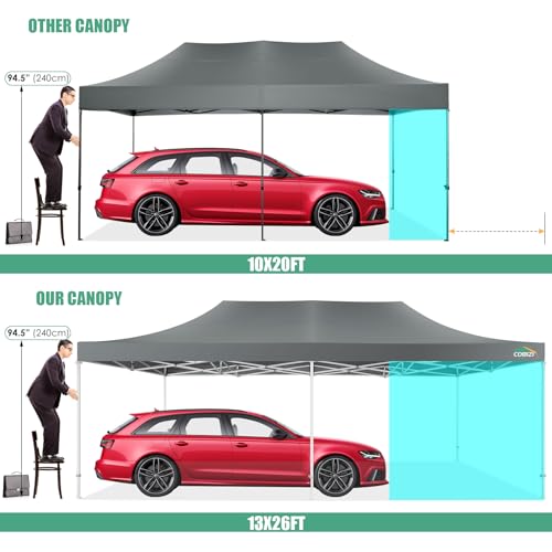 COBIZI 13x26 Pop Up Tent 13x26 Canopy with Sidewalls Heavy Duty Canopy Party Tent for Parties