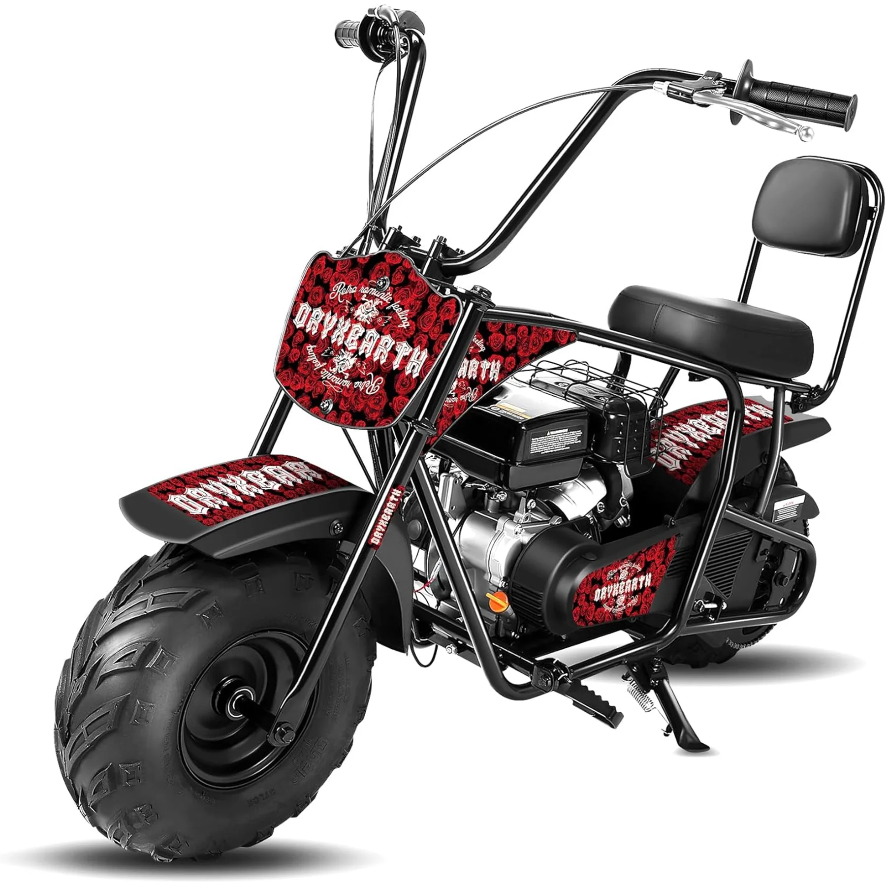 Oryxearth Mini Bike for Kids Motorcycle, Gas Power Dirt Bike,98CC 4-Stroke Ride on Toys, Red - Radiant Selections